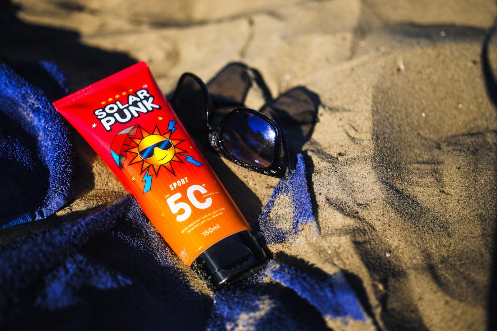 Solar Punk Sport Sunscreen on the beach